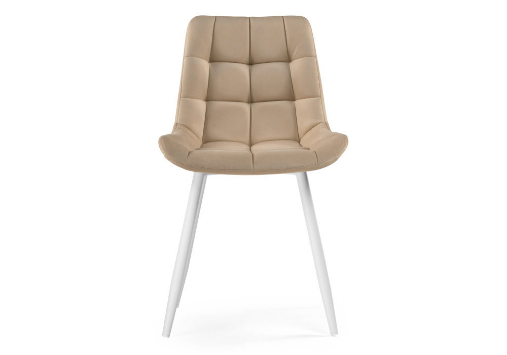 Стул Woodville Челси велюр бежевый / белый 502083