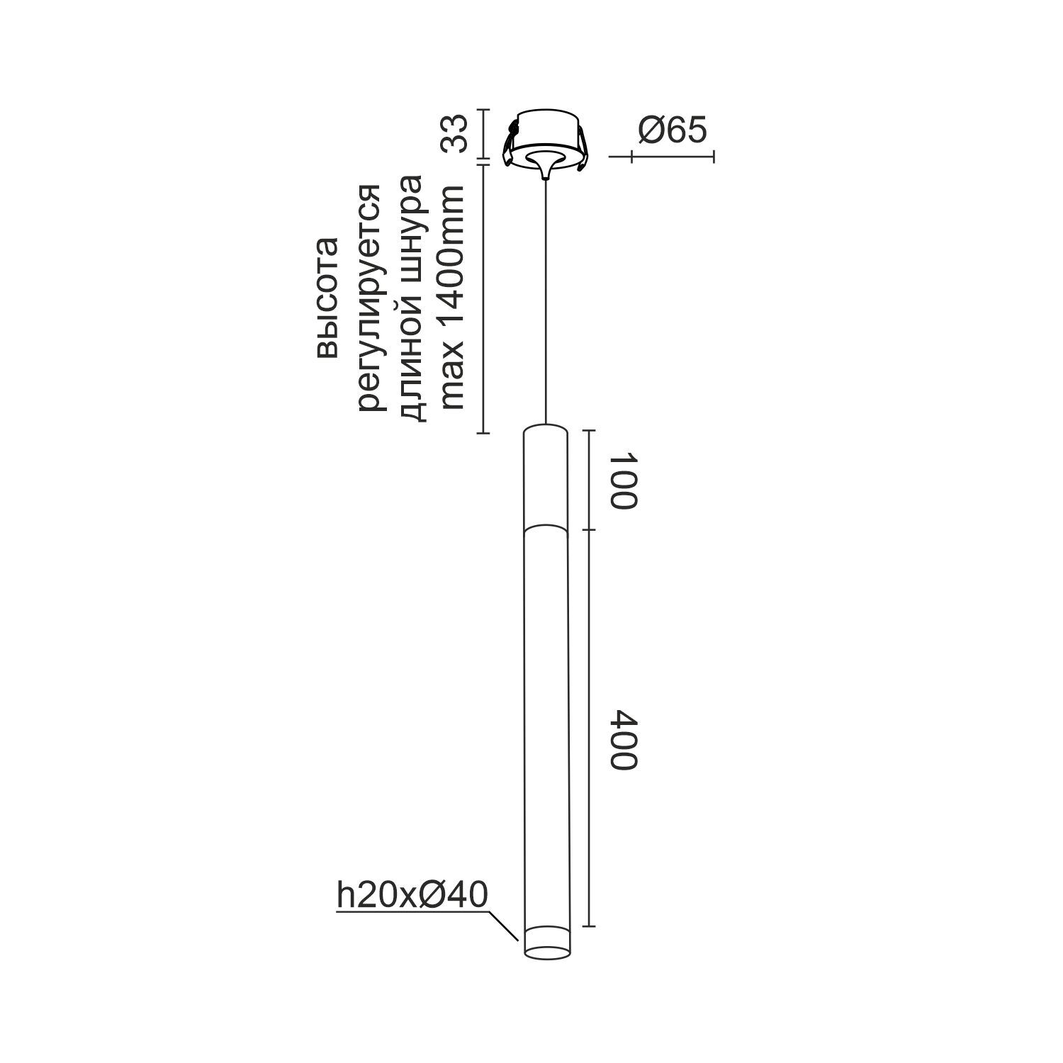 Подвесной (встраиваемый) светодиодный светильник Ledron SAGITONY R BASIC T40 Wooden 100 White
