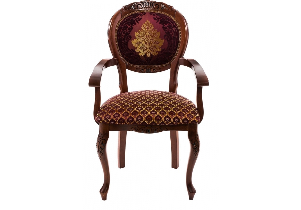 Стул деревянный Woodville Кресло Adriano 2 вишня / патина 438332
