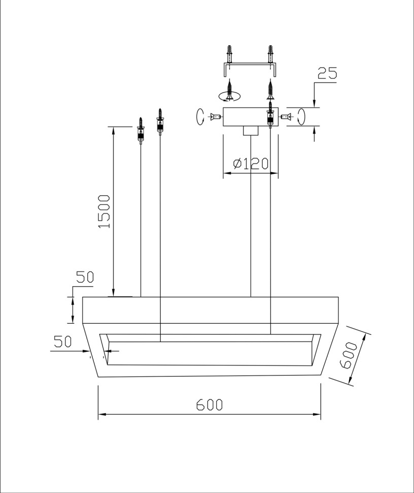Люстра подвесная Fluorite FL1165-4C2