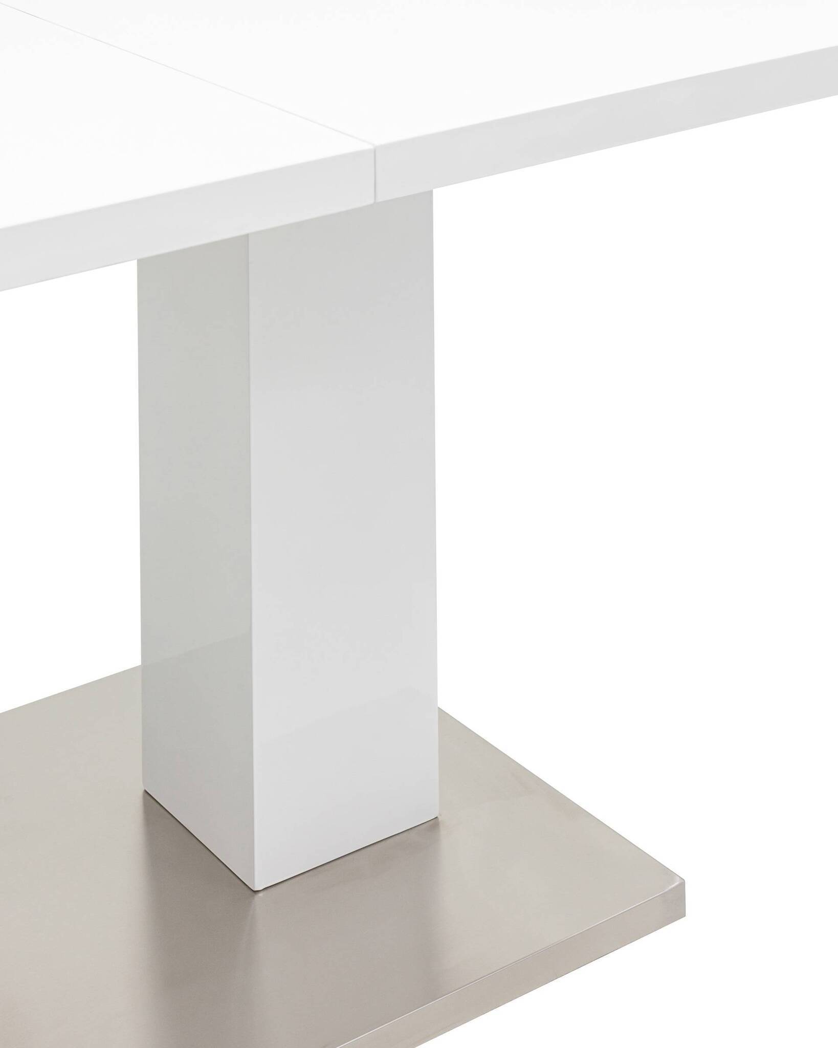 Стол обеденный Сиэтл раскладной 140-180*90 глянцевый белый Stool Group