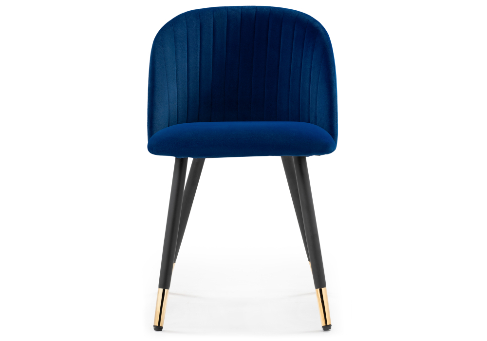 Стул Woodville Gabi dark blue / black / gold 15349