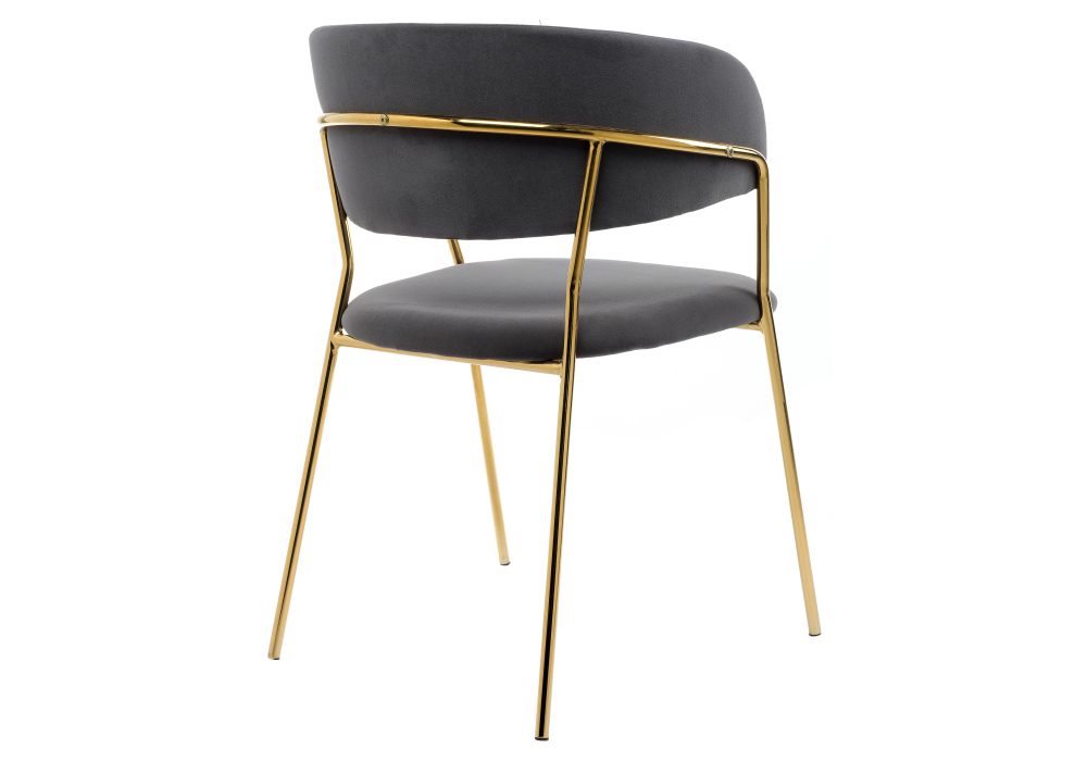 Стул Woodville Kamelia grey / gold 11777