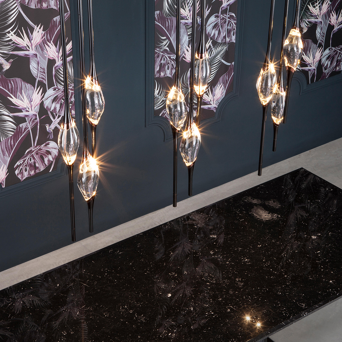 Подвесной светильник  Delight Collection Pezzo 3 pearl black