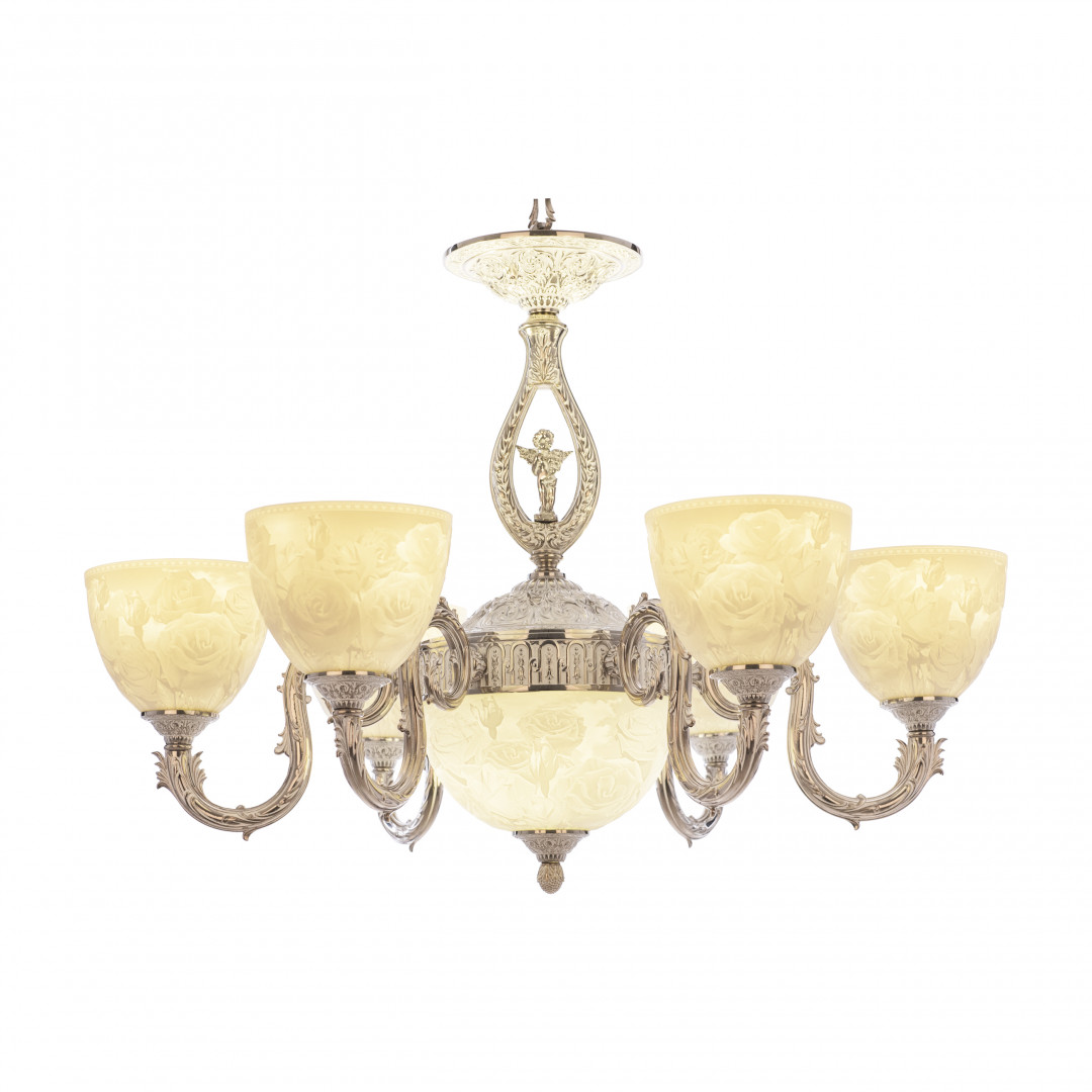 Люстра бронзовая 71403P/6/175 NW P1 U Rose FA10S