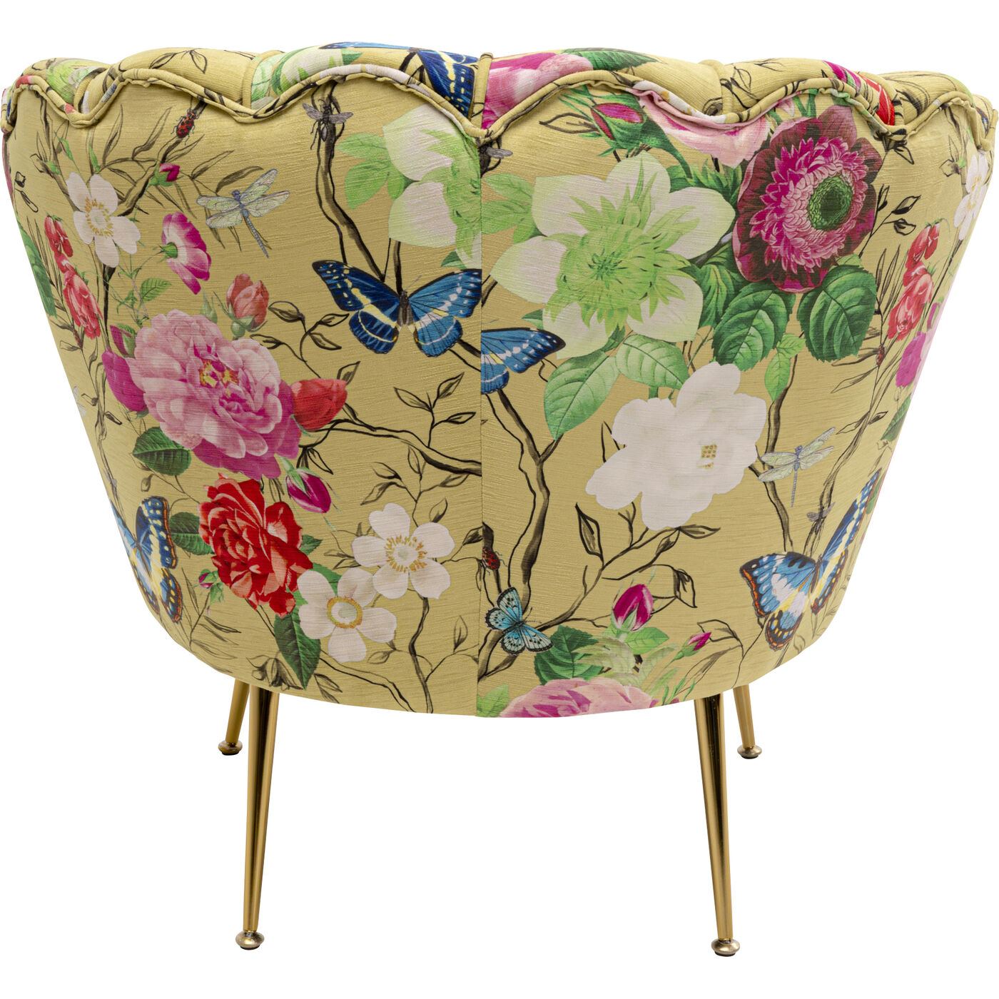 Кресло Water Lily Gold Flower Fever Yellow KARE 71154