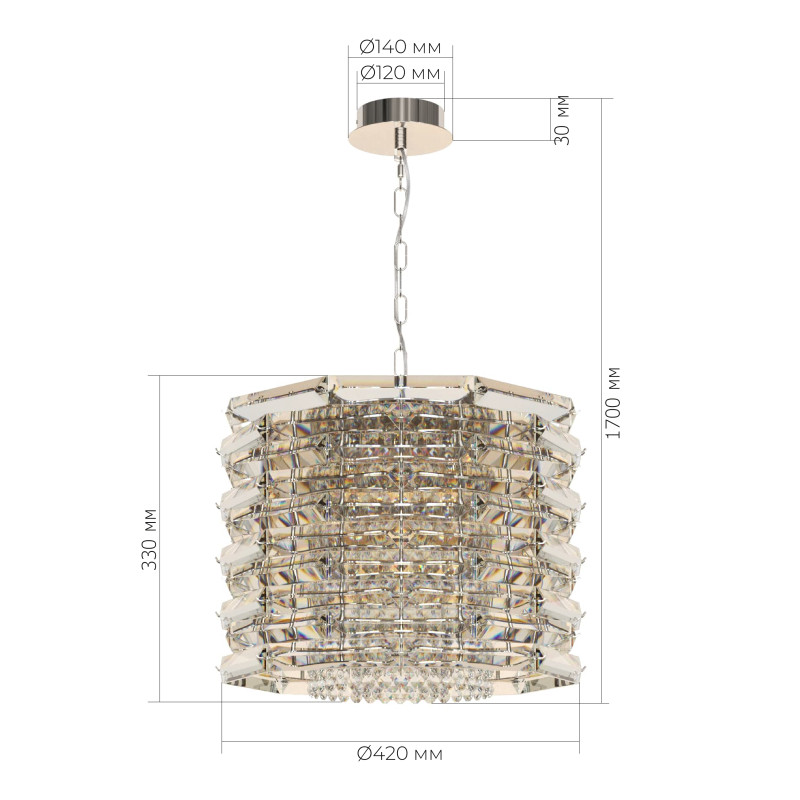 Подвесная люстра ST-Luce SL6137.103.08
