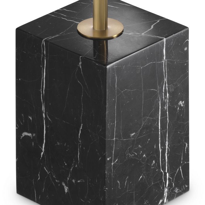 Приставной столик Eichholtz Cole brushed brass finish black marble 115544