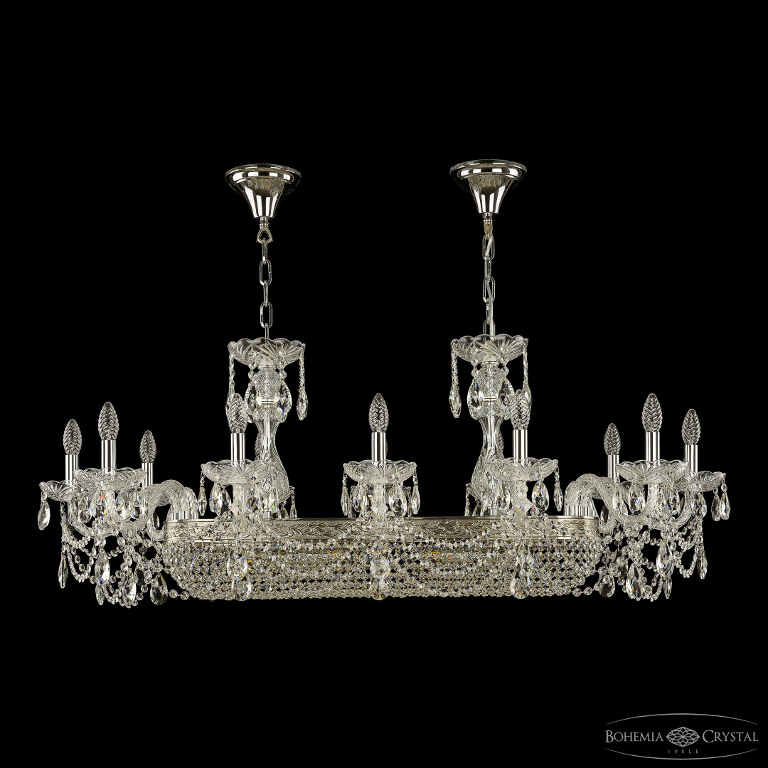 Люстра хрустальная 1453/12/195/800 Ni Bohemia Ivele Crystal