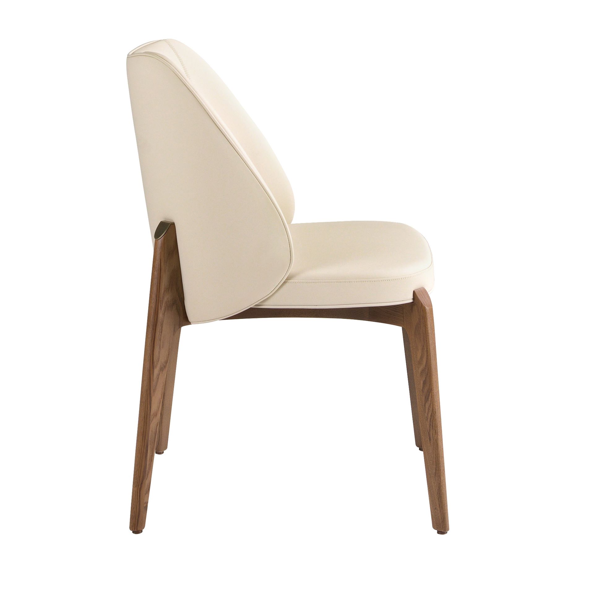 Стул 4207 из кремовой экокожи Angel Cerda