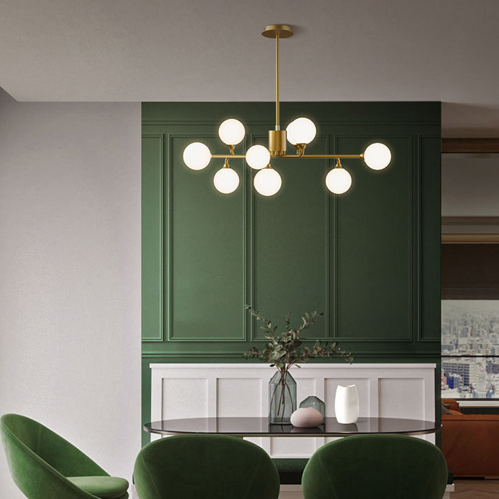 Потолочная люстра PROTON L6 Black by ImperiumLoft