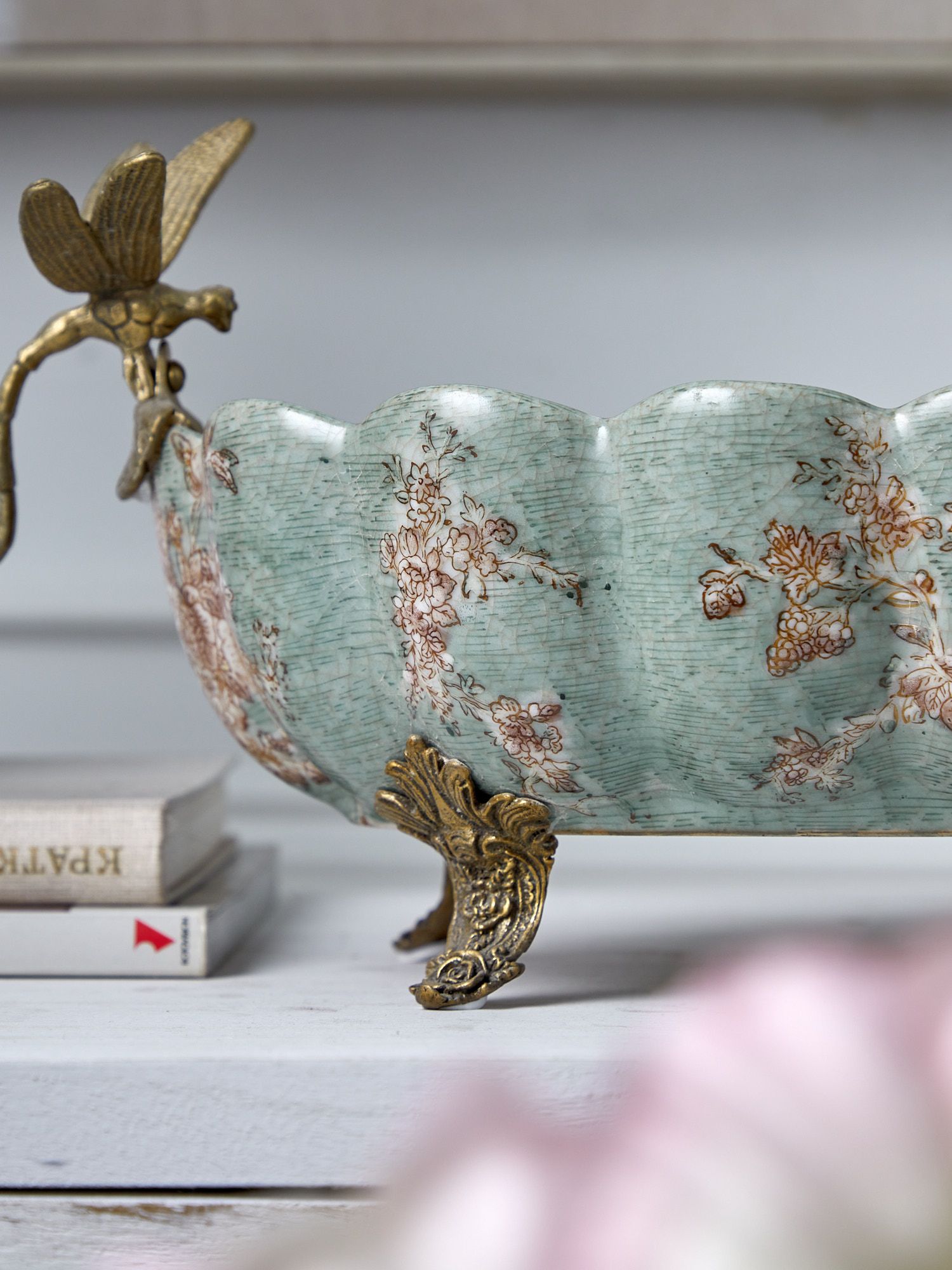 Чаша со стрекозами Glasar D912HC/LG3152