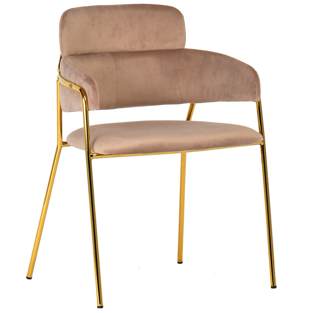 Стул Napoli латте с золотыми ножками Bradex Home FR 0325