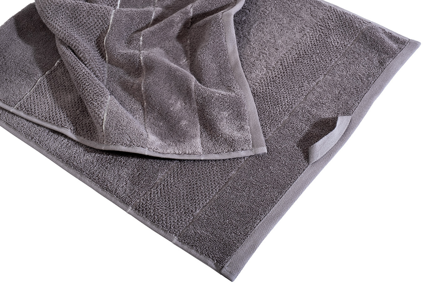 Полотенце "Юнона" махровое 70*140 серое Garda Decor 106DMT- 751-4110 -POL SER