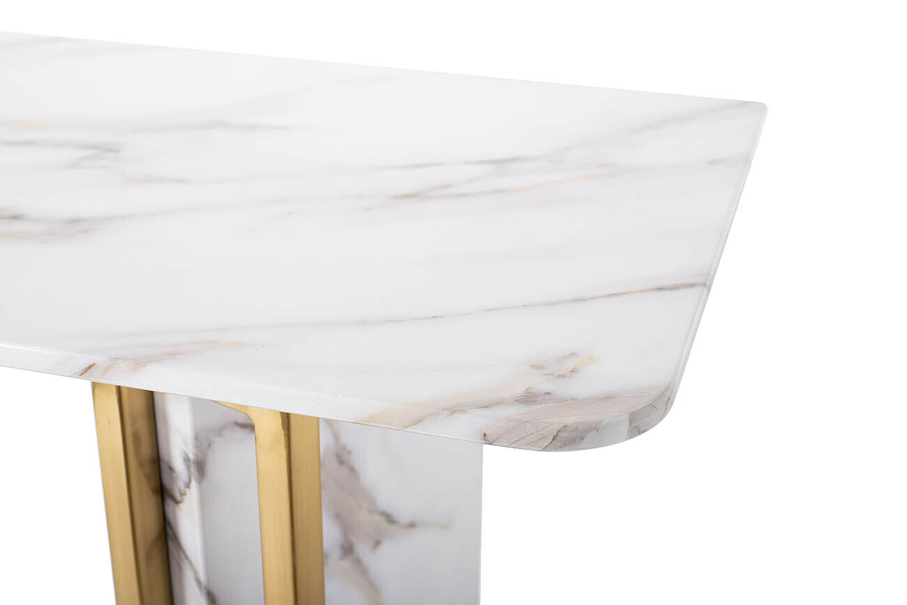 Стол-консоль (искусственный мрамор) Garda Decor 30B-848-2