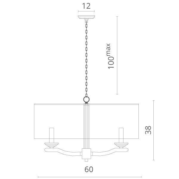 Подвесная люстра Divinare 1163/01 SP-6