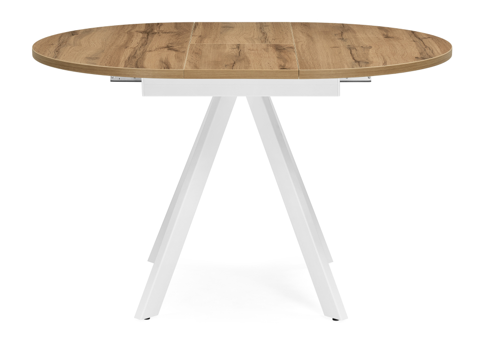 Стол деревянный Woodville Трейси 90(120)х90х76 дуб вотан / белый 533168