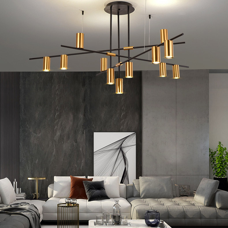 Потолочная люстра CASA N L12 Black by ImperiumLoft