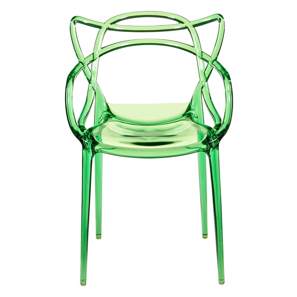 Стул Masters прозрачный зелёный Bradex Home FR 0865