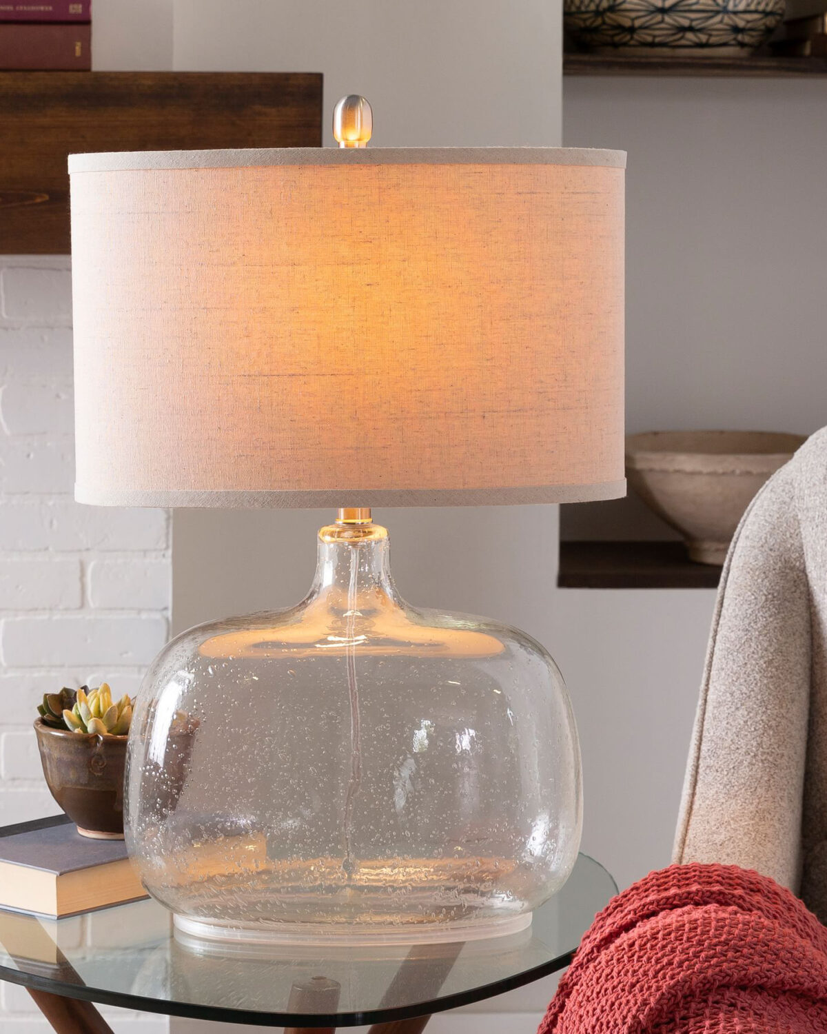 Прозрачная настольная лампа Зельда Louvre Home P0101TD