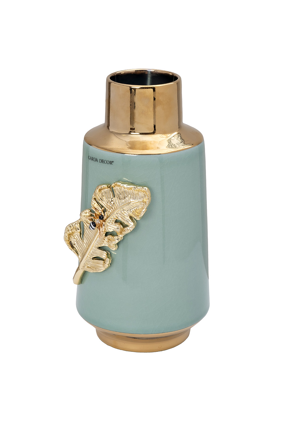 Ваза керамическая с золотым декором Garda Decor 55RD6345S