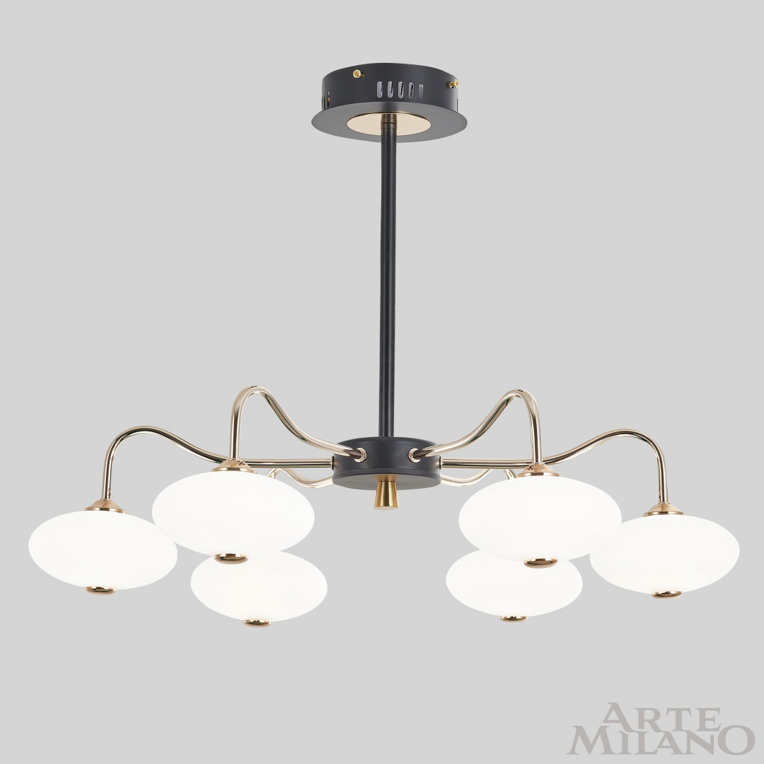 Люстра светодиодная 273908/6 BK/GD Arte Milano