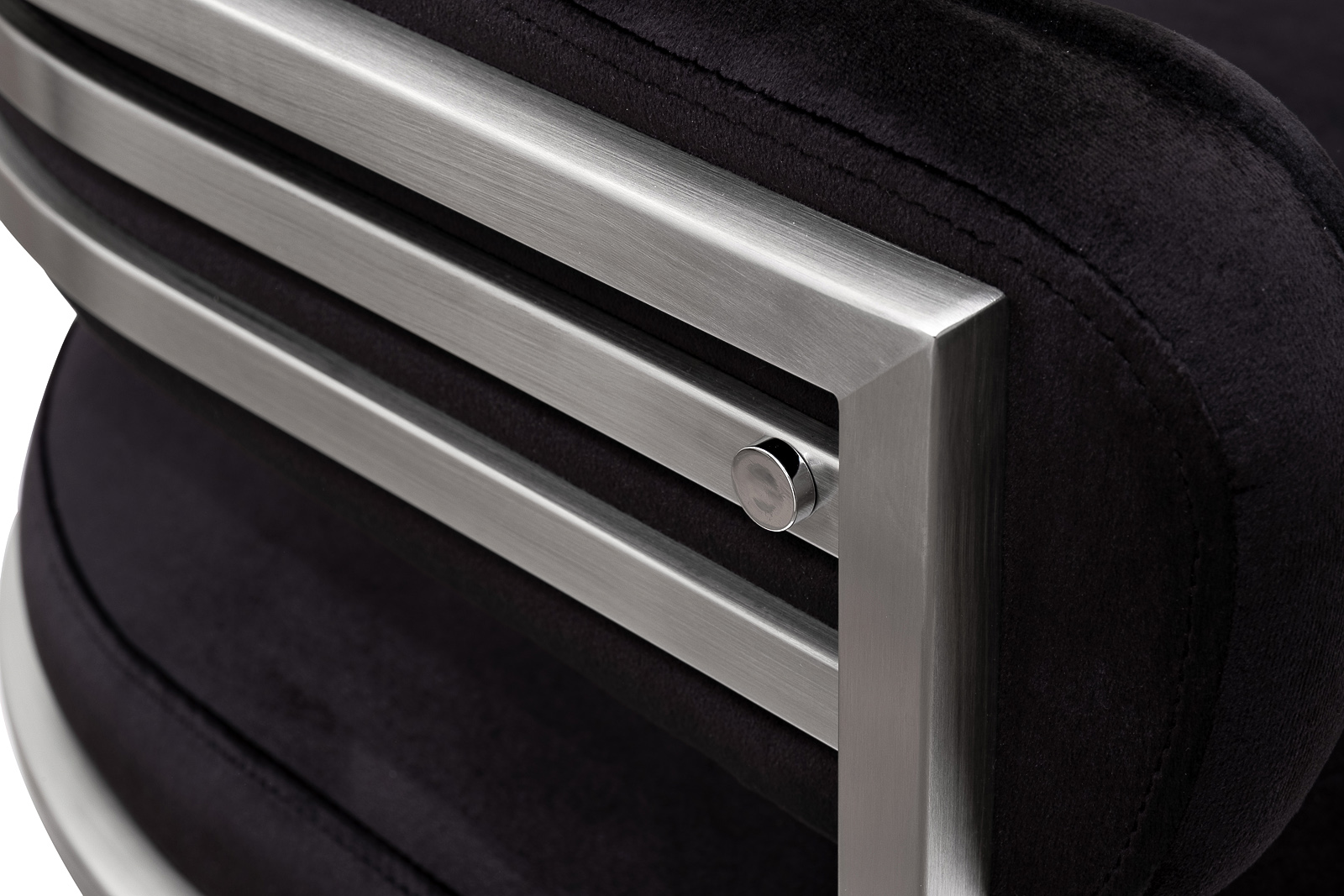 Стул велюр черный/матовый хром 60*55*73 Garda Decor GY-18504