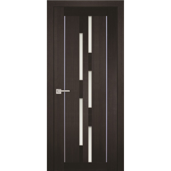 Межкомнатная дверь Graf PS-33 белый сатинат Венге Мелинга (2000 х 800)