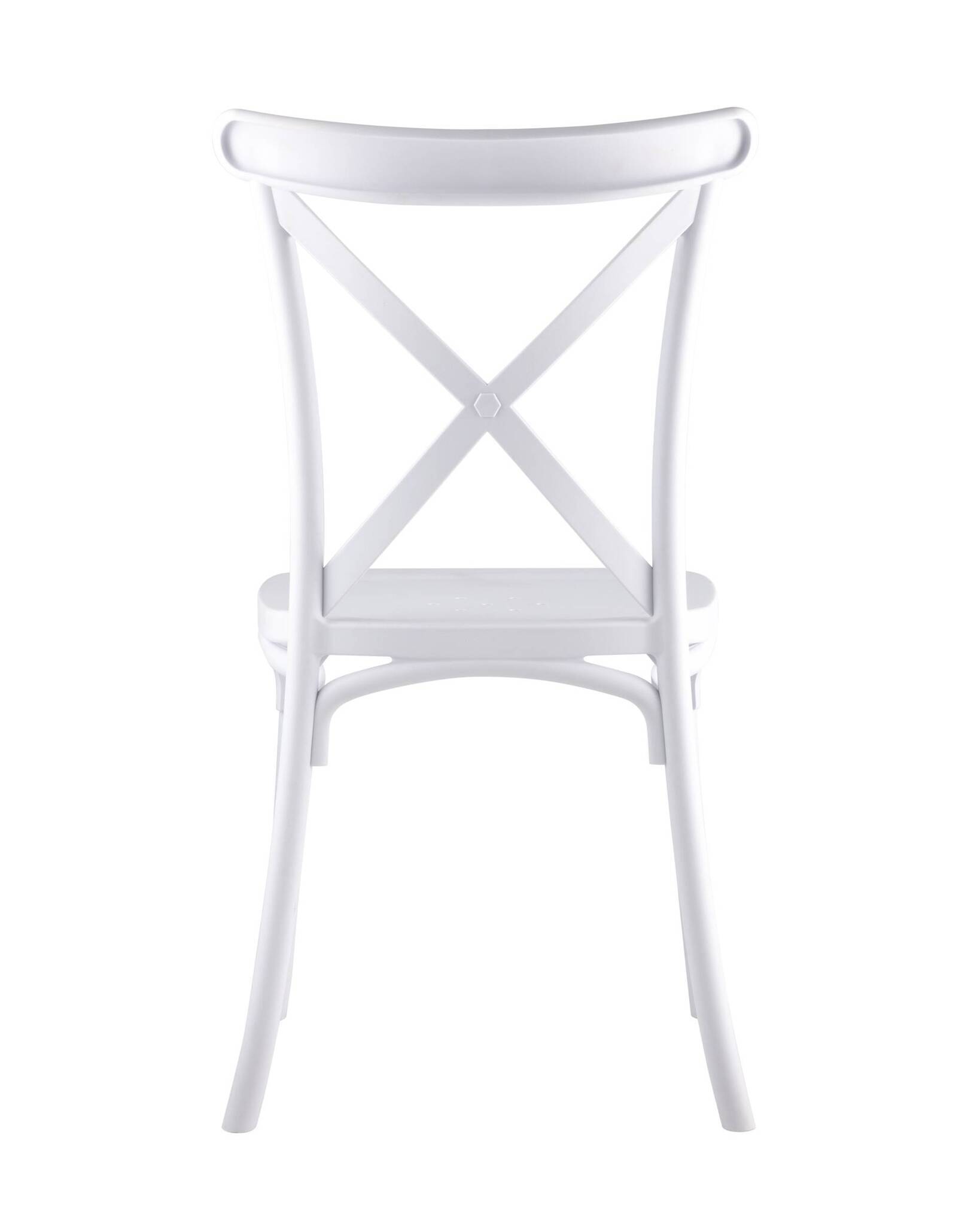 Стул Кроссбэк пластиковый белый Stool Group