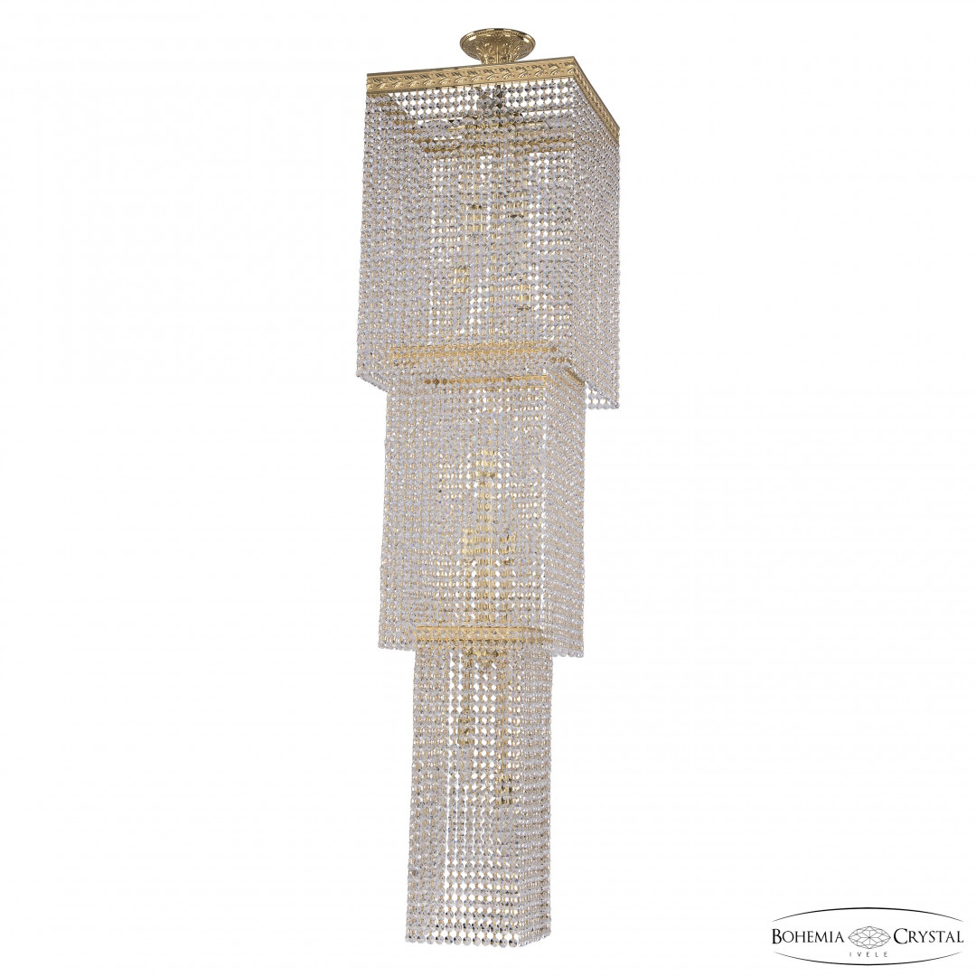 Люстра каскад хрустальная 83302/40IV-150 G Bohemia Ivele Crystal