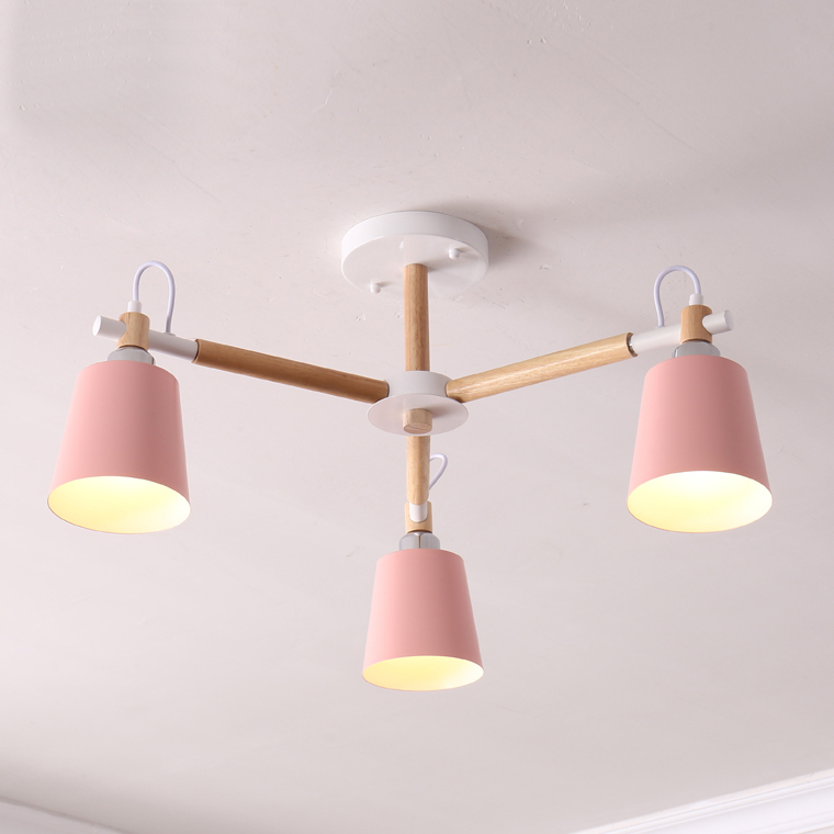 Люстра на штанге VARDA 3 lamps Pink by ImperiumLoft