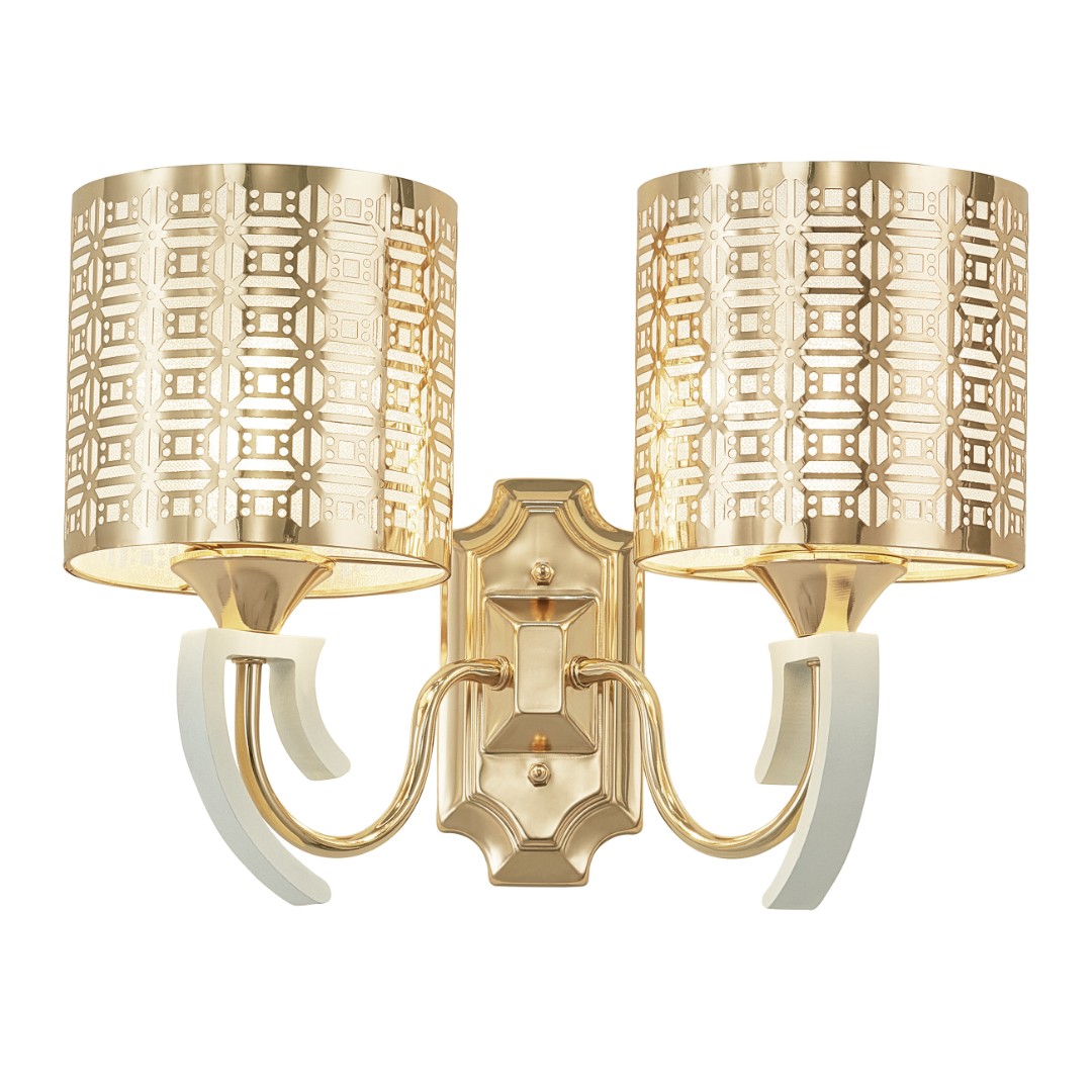 Бра с плафонами 308857/2W Wh/Gd Arte Milano