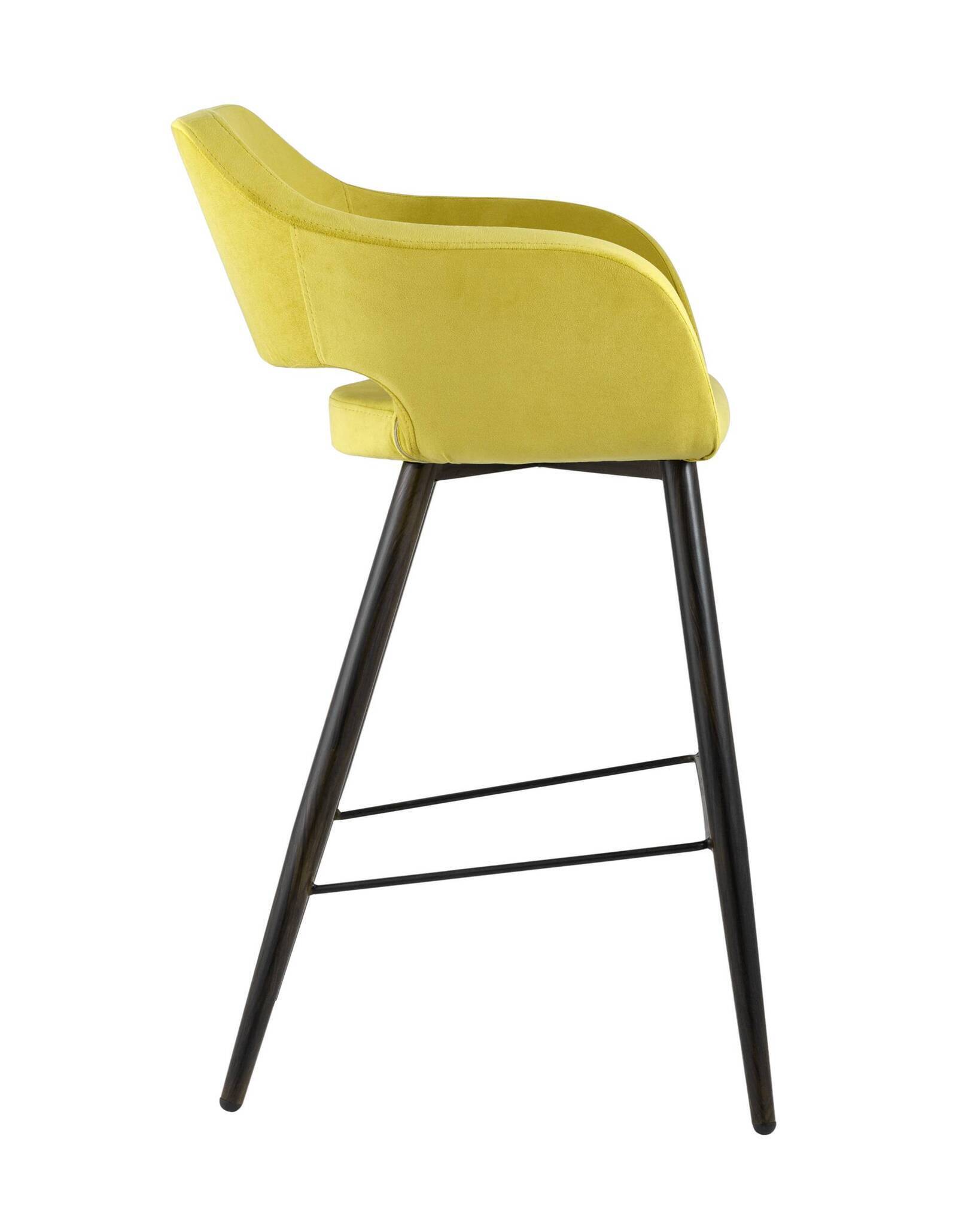 Стул барный Саймон велюр золотистый Stool Group