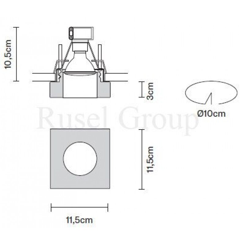 Встраиваемый светильник Fabbian FARETTI D27 F81 35