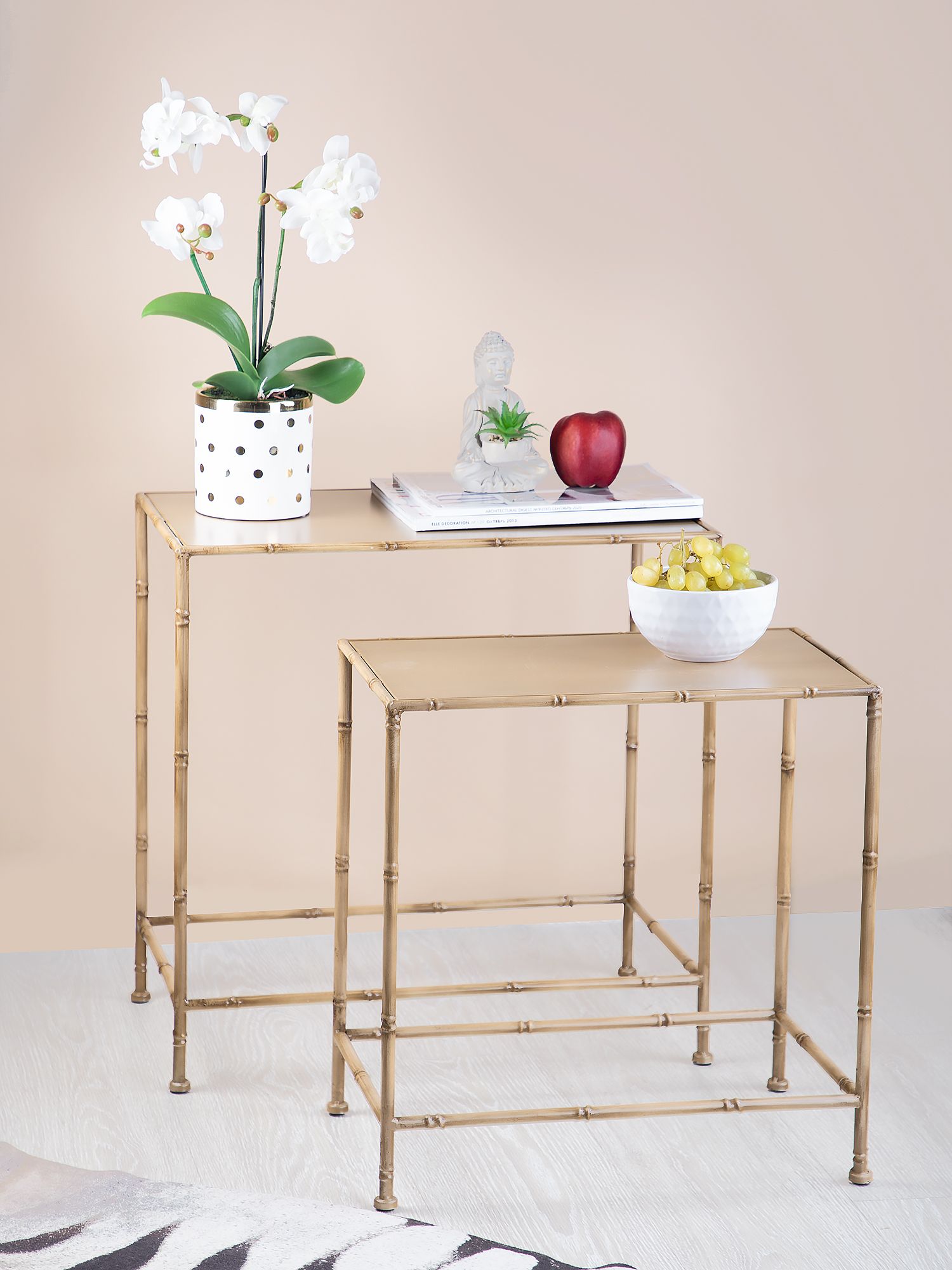 Столики приставные Бамбук, набор, Glasar 57-134/133