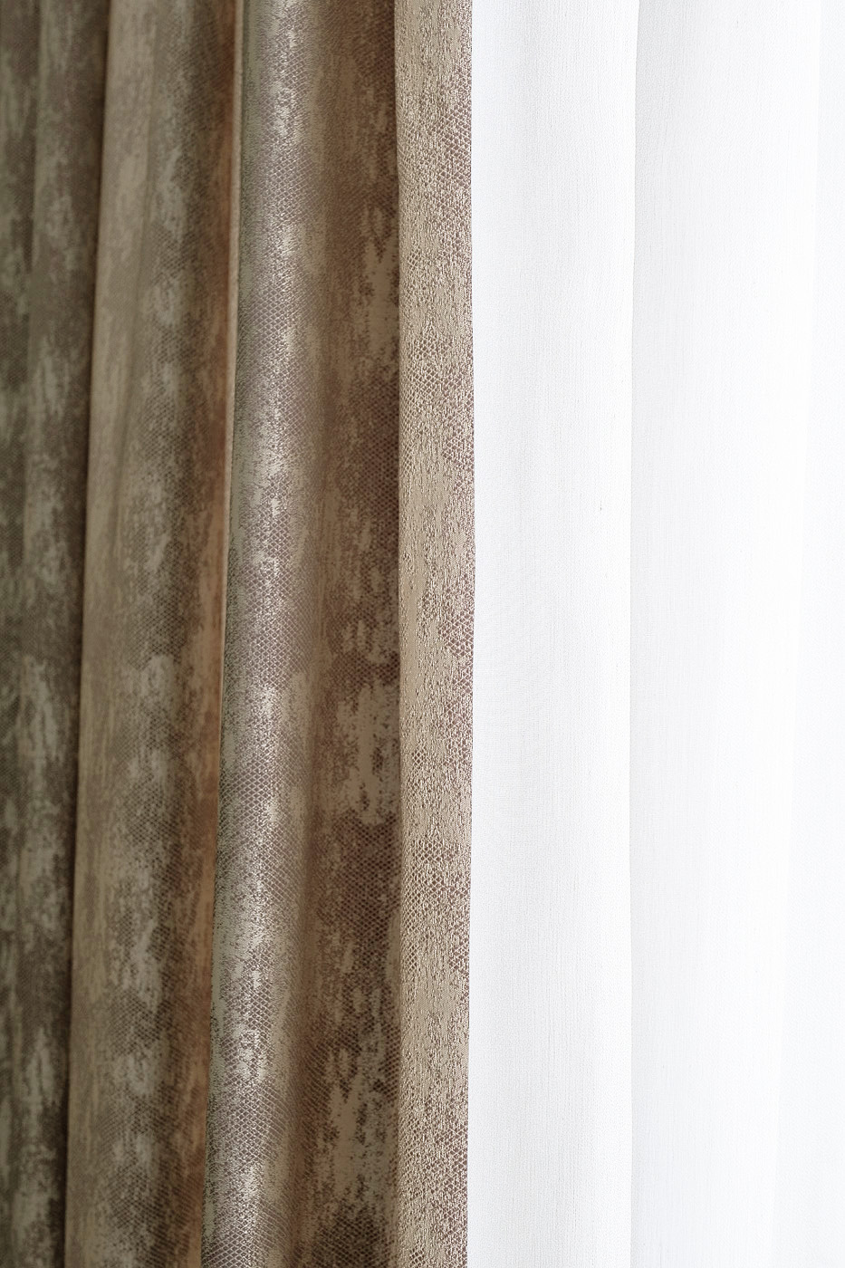 Портьера HOUSTON бежевый 275*260 Garda Decor 121GD-00021