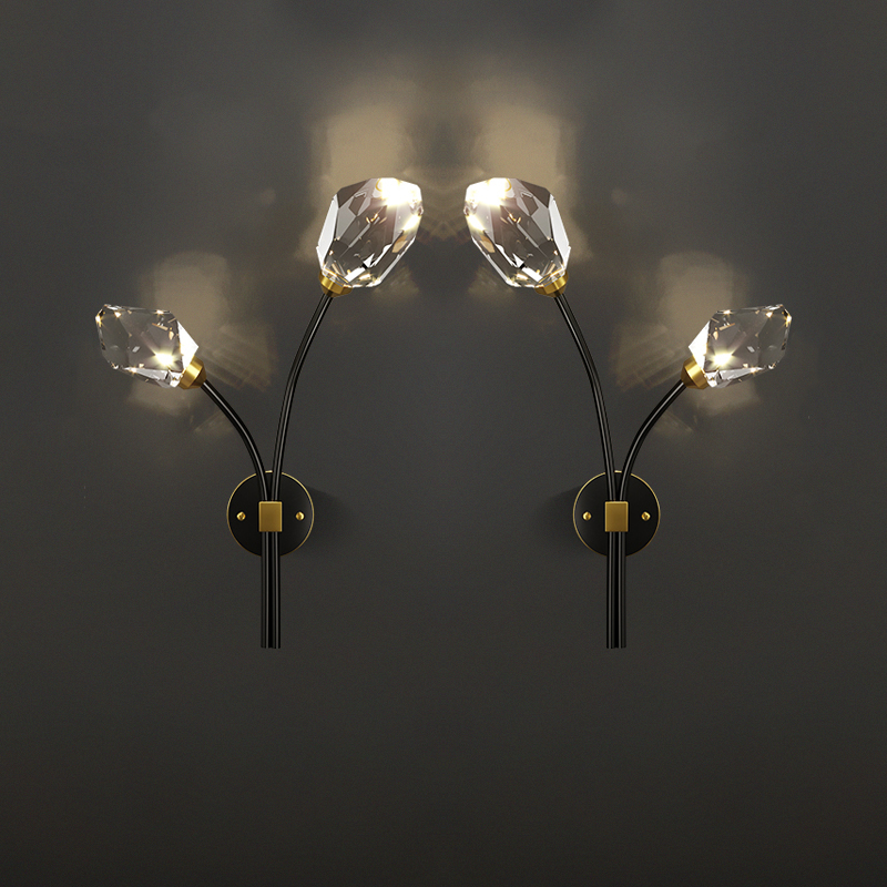 Настенный светильник CRISTEL C WALL L38 Right Black by ImperiumLoft
