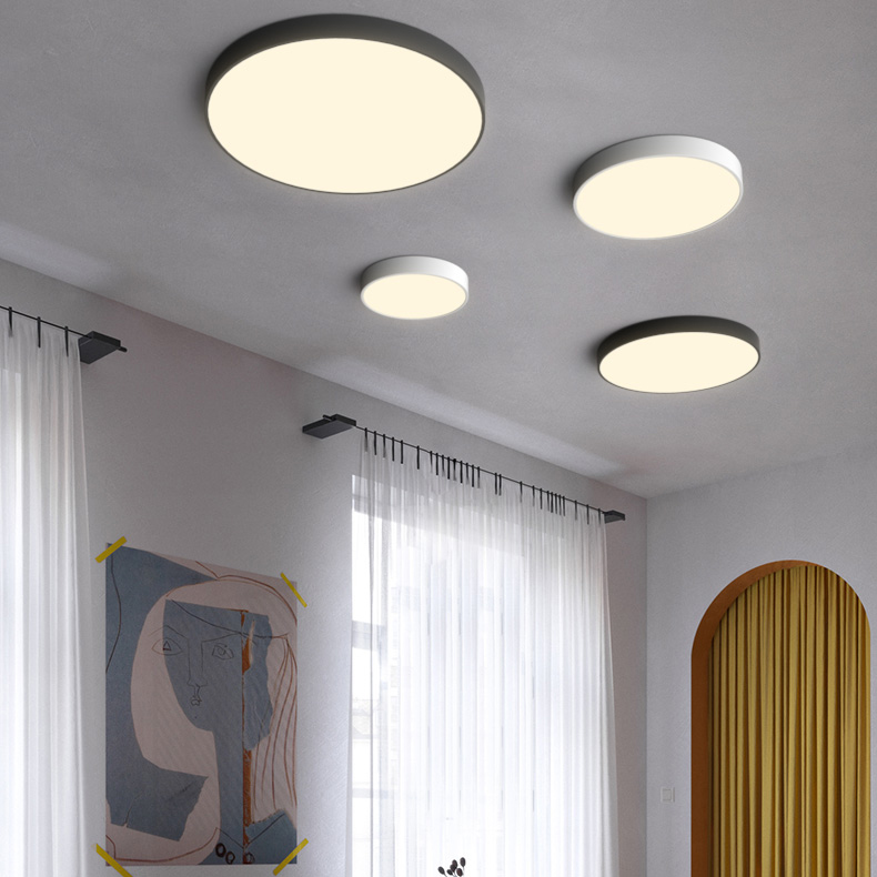 Потолочный светильник DISC BW D60 Black by ImperiumLoft