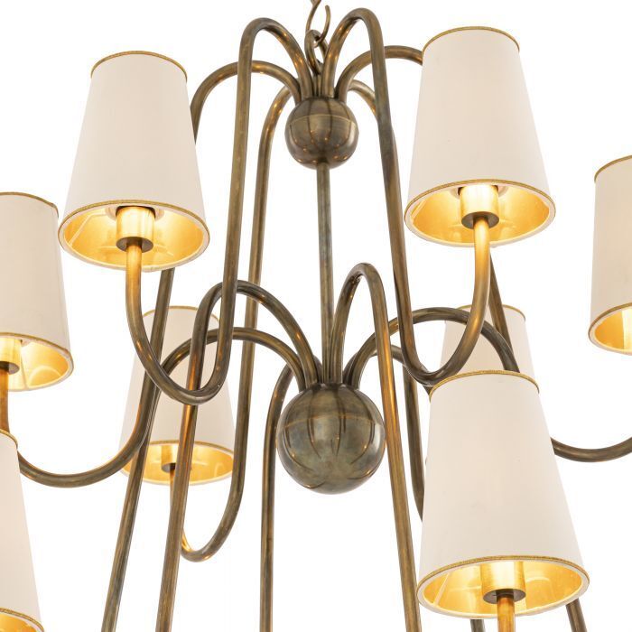 Люстра Eichholtz Bergerac vintage brass finish 114186