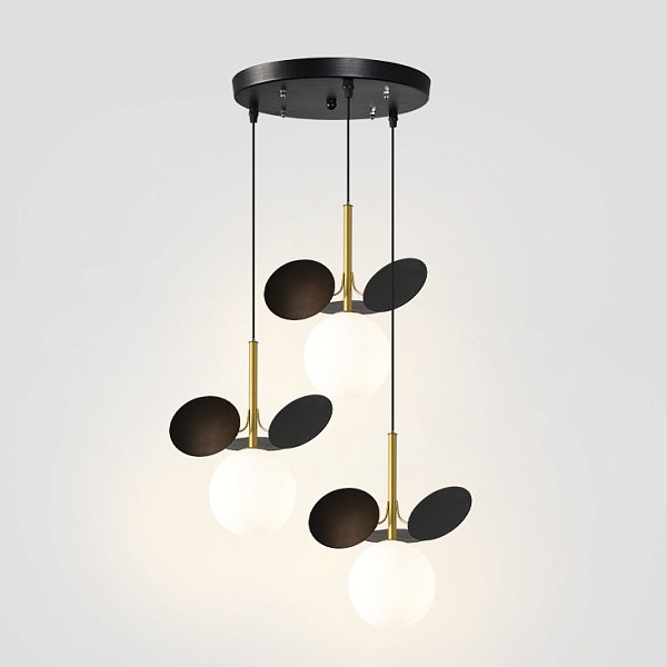 Подвесной светильник MATISSE TRIO Black / Black disc by ImperiumLoft