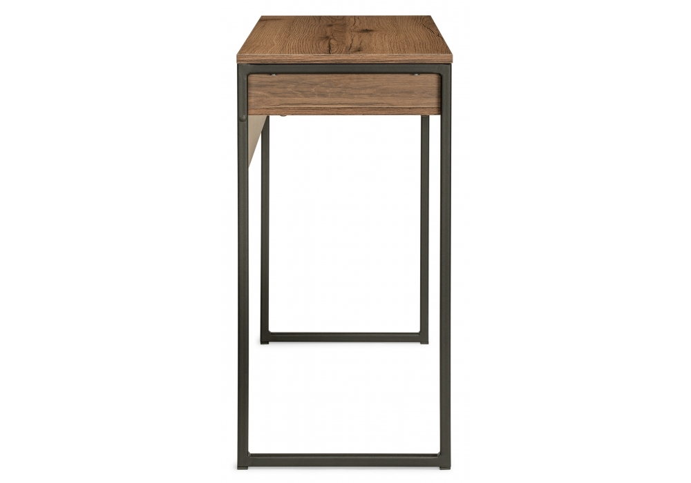 Стол Woodville Лео Лофт черный матовый / дуб делано темный 489680