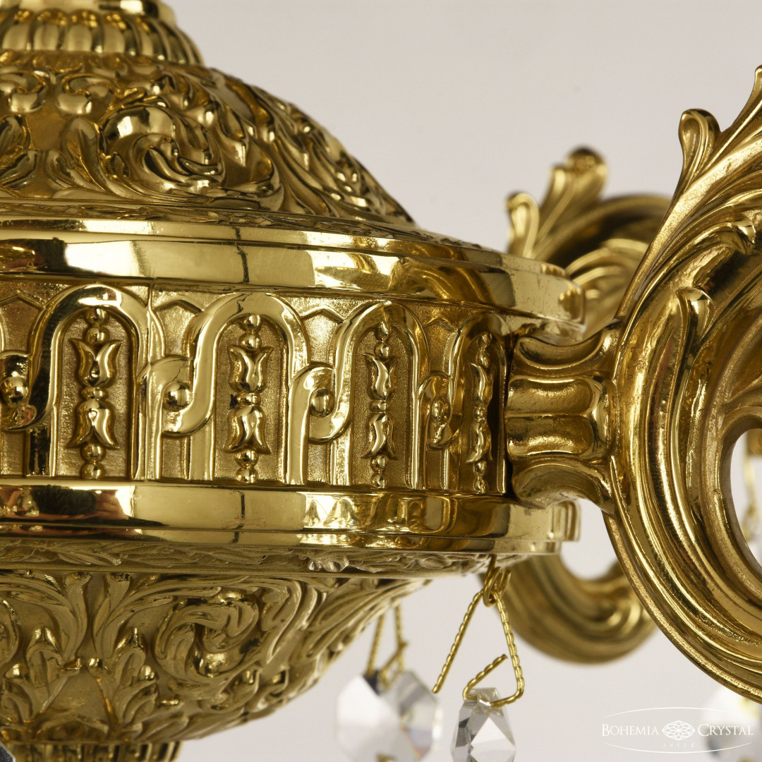 Люстра бронзовая с хрусталём 71302/5/175 A G