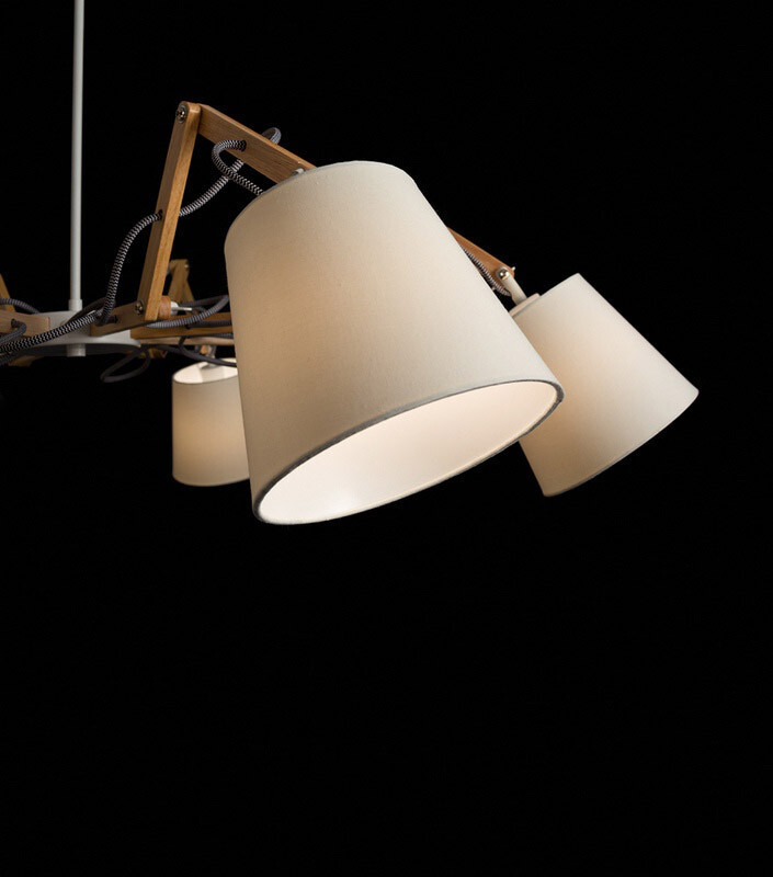 Люстра на штанге Arte Lamp A5700LM-8WH