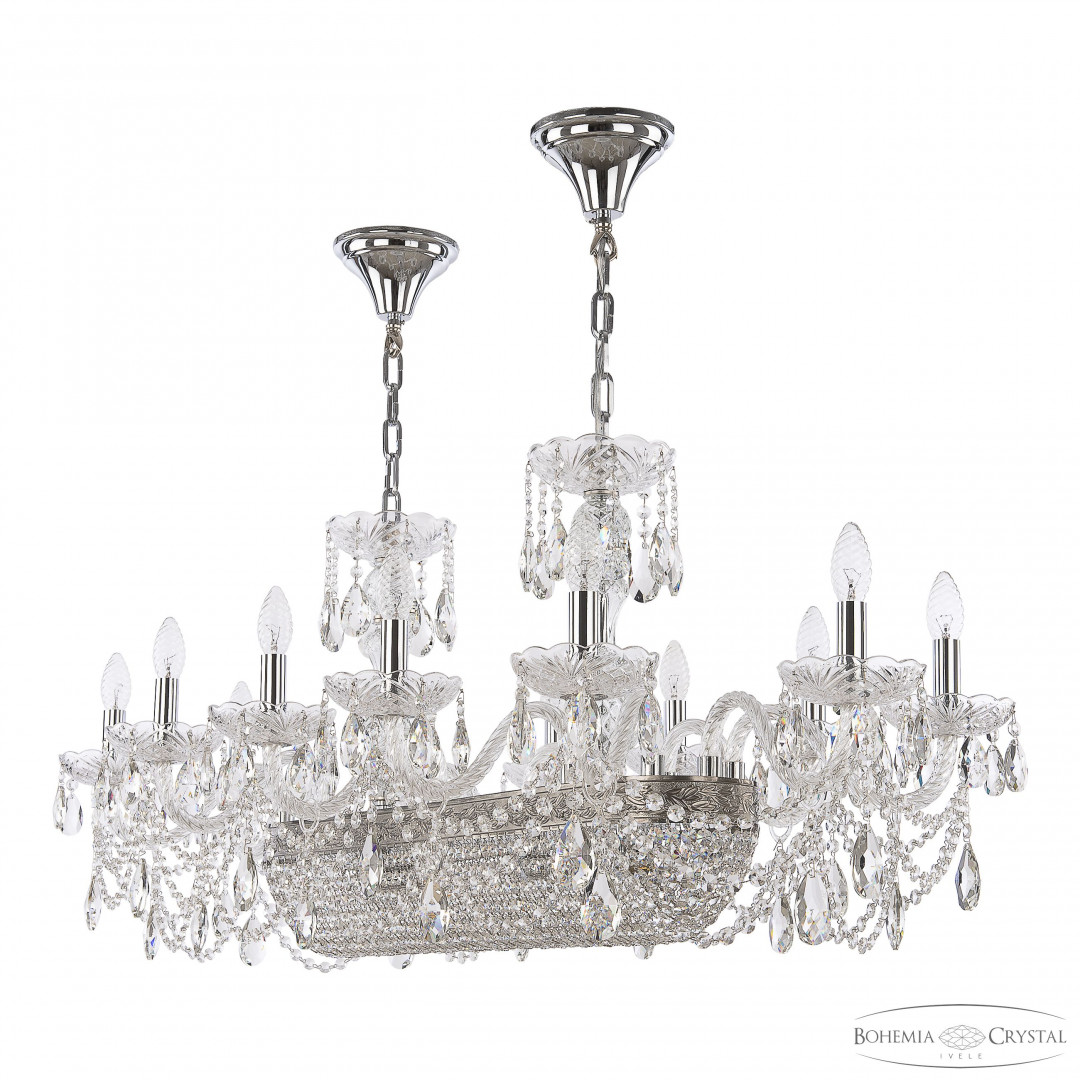 Люстра хрустальная 1453/12/195/800 Ni Bohemia Ivele Crystal