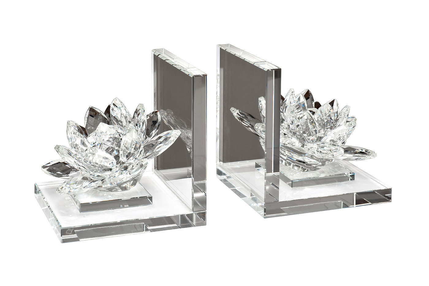 Держатели для книг "Лотосы" хрустальные Garda Decor XBE1580