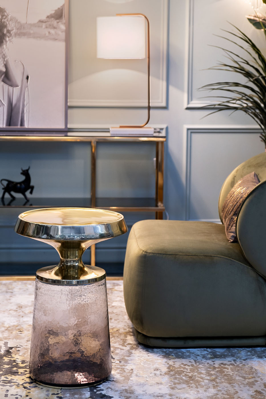 Столик журнальный "Luxor" золотой Garda Decor 69-721346