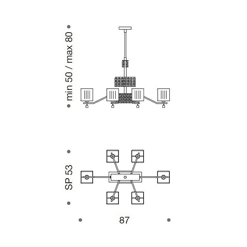Люстра IDL 387/6R