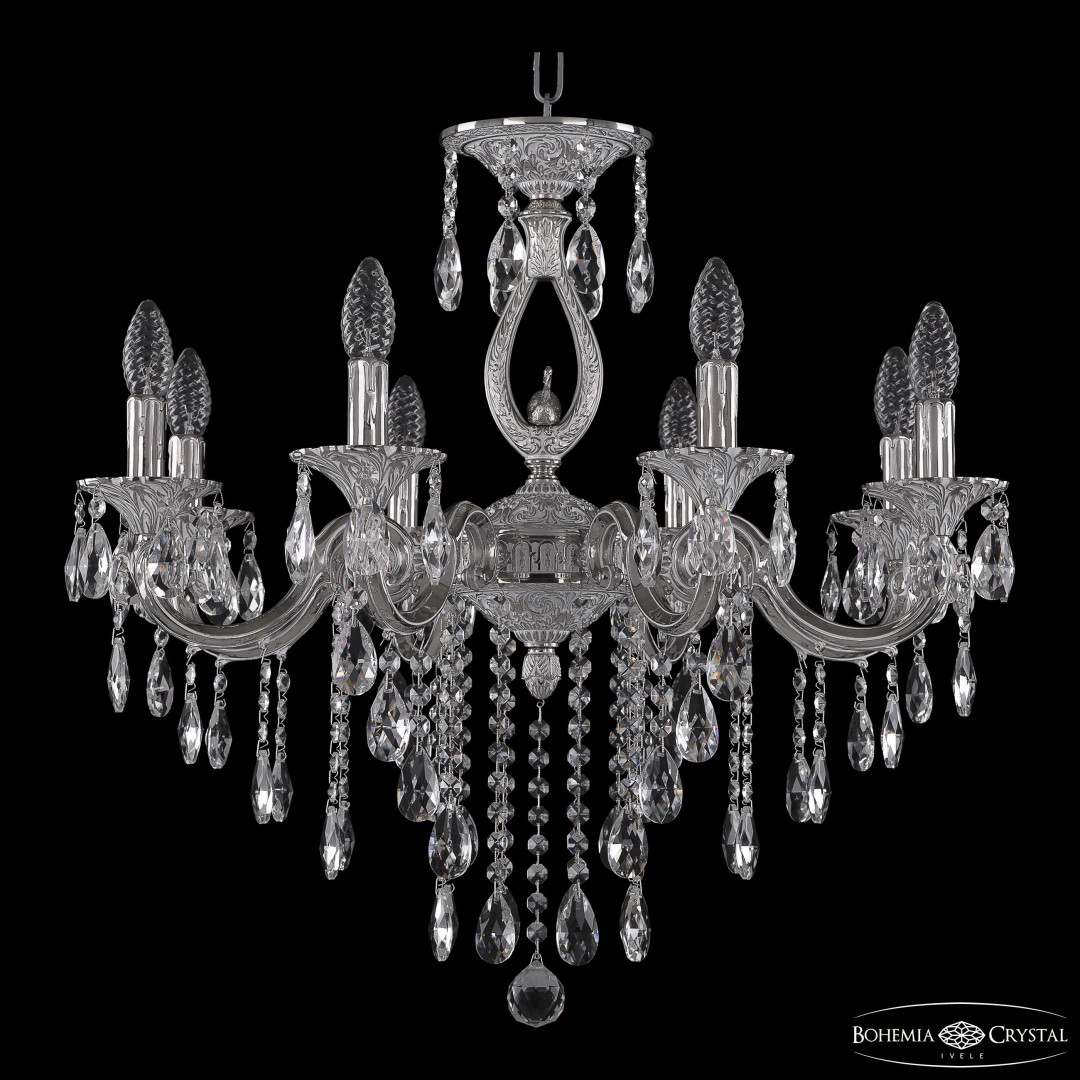 Люстра бронзовая с хрусталём 72401/8/210 B NW FS2S