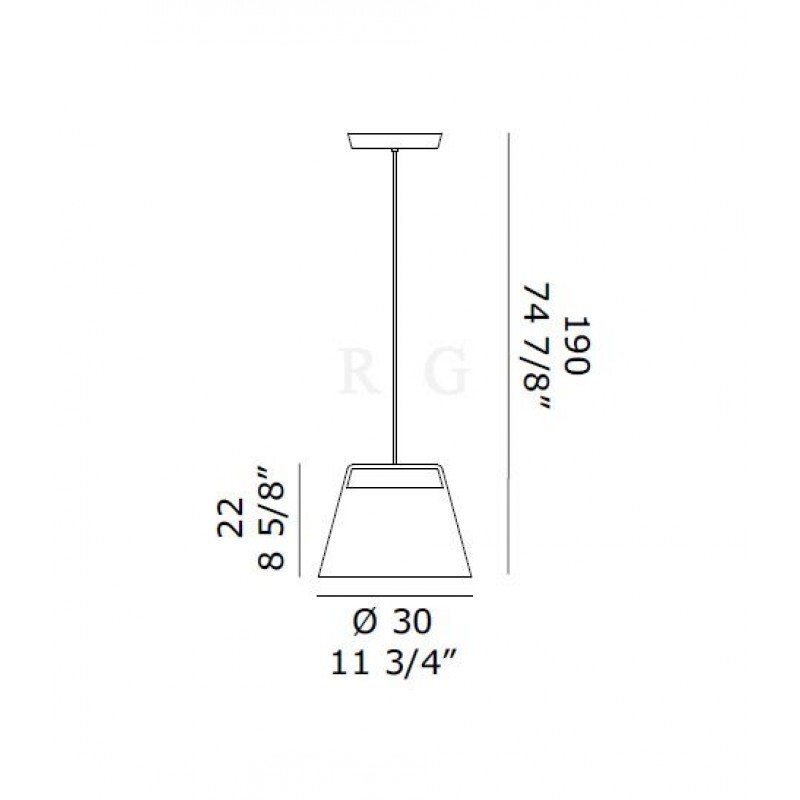 Подвесной светильник De Majo DIAPHANES S30