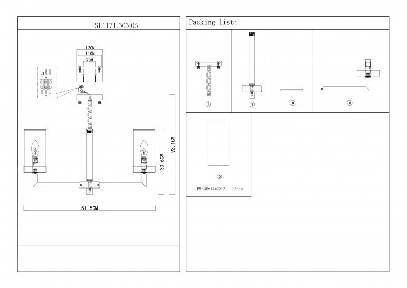 Подвесная люстра ST Luce SL1171.303.06